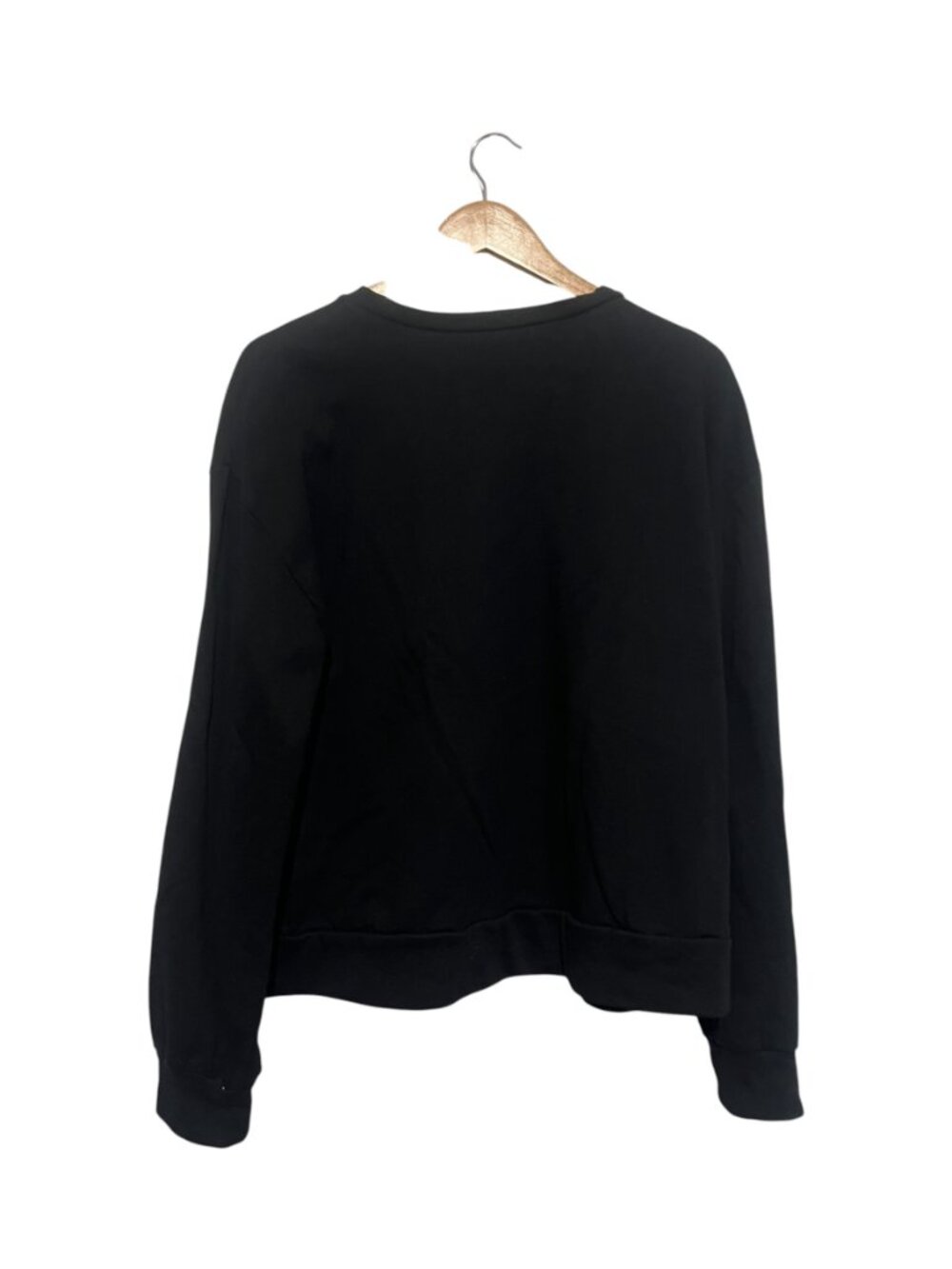 NOD New York Sweatshirt Top Plus Size 2XL Black Chambray Fringe - Picture 2 of 4